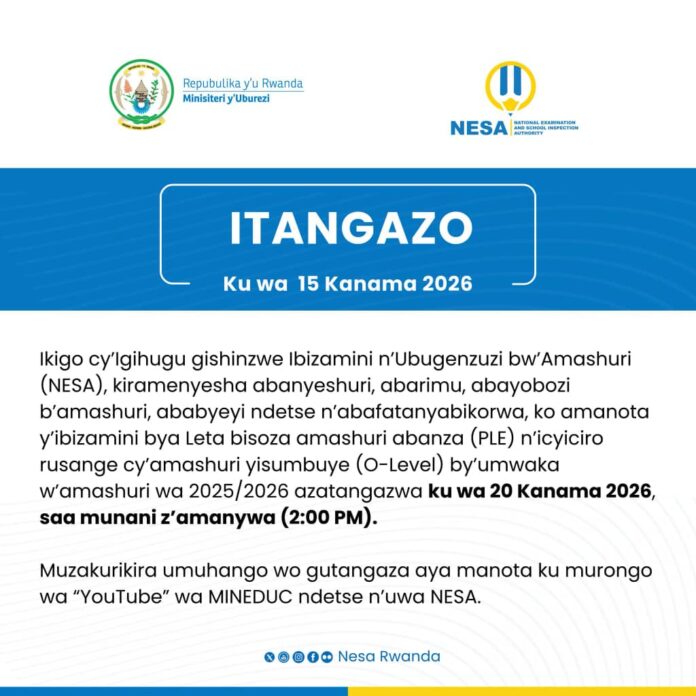 Announcement img Itangazo rya Nesa